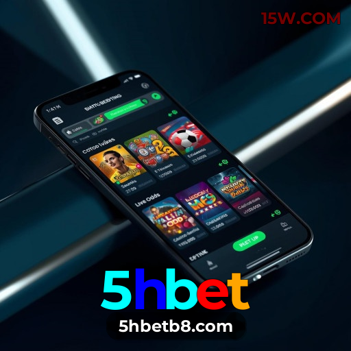 Resumo do fluxo de instalação do app 5hbet — ilustração editorial